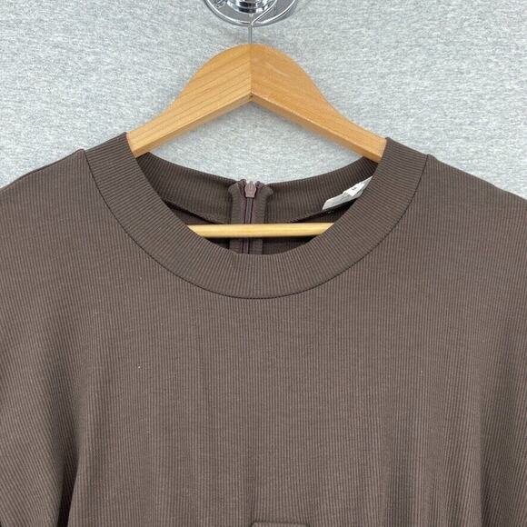 Superdown Dress Womens Medium Brown Ribbed Ruched Bodice With Underwire NEW - Picture 11 of 16